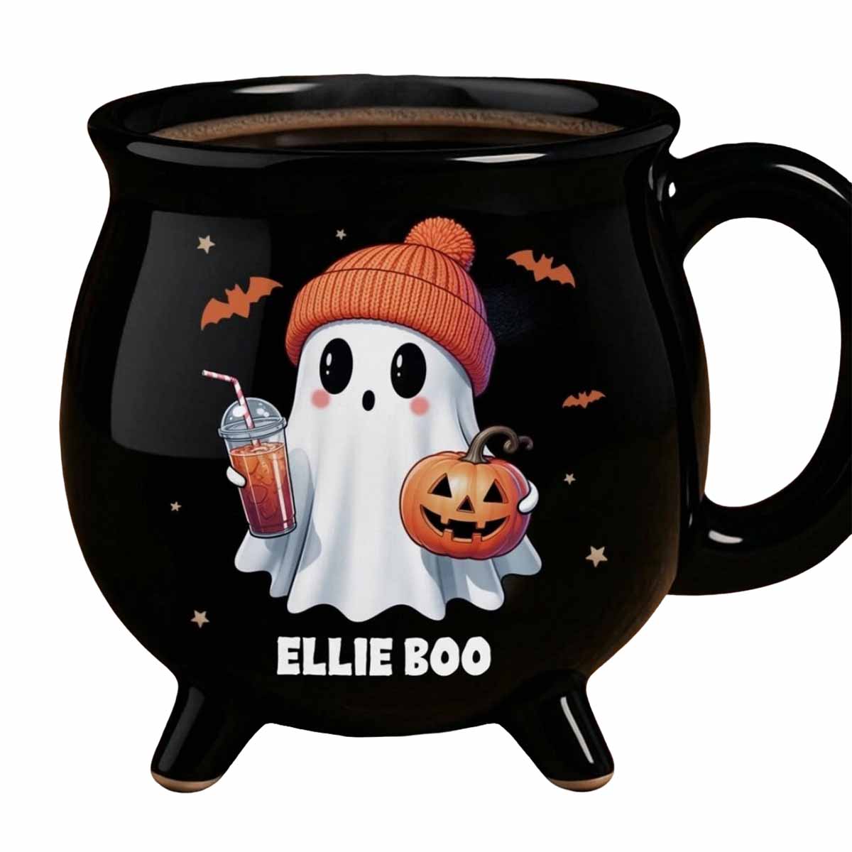 Personalized Cute Ghost Cauldron Mug Personalized Cute Ghost Cauldron Mug