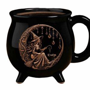 Personalized Moonlit Witch Magic Cauldron Mug
