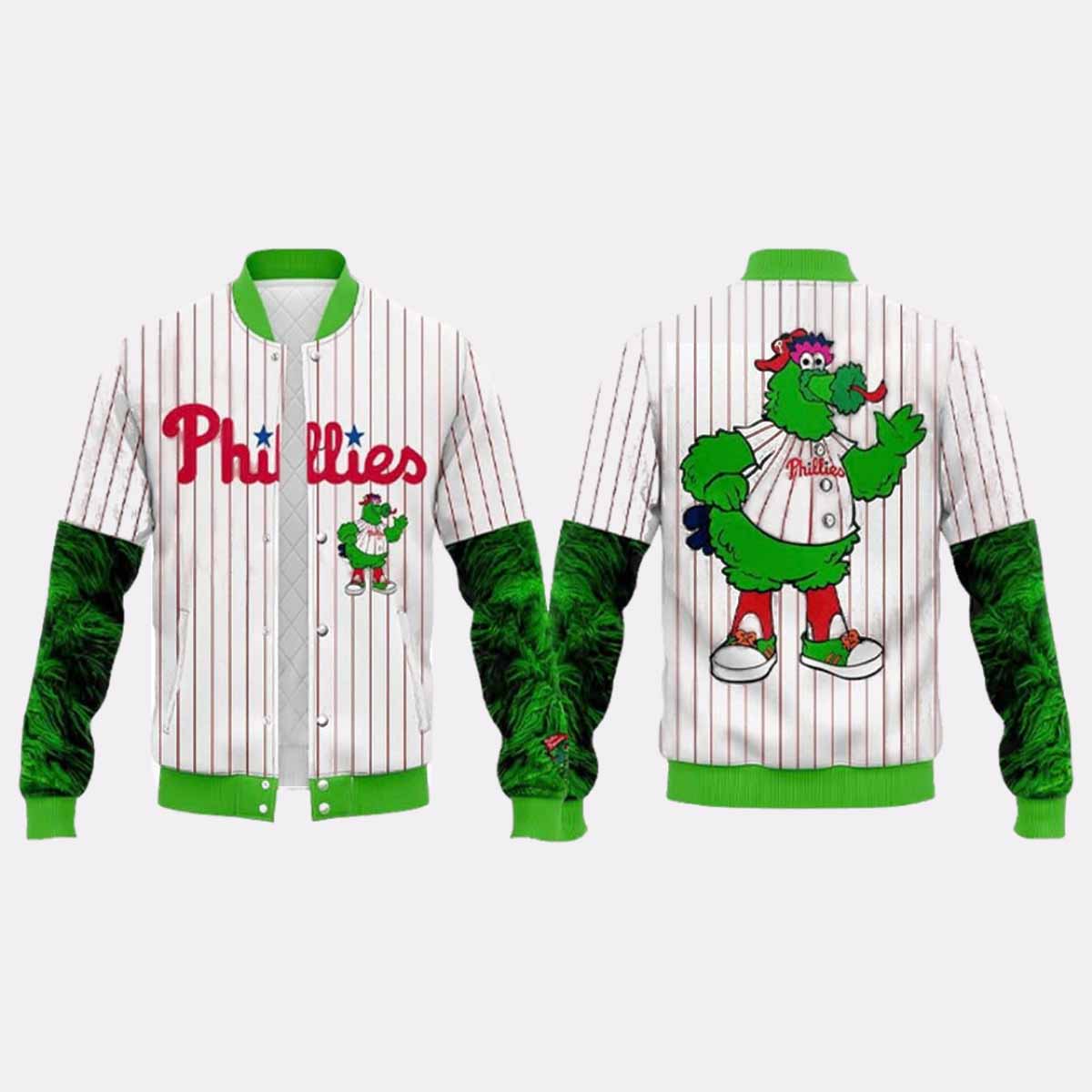 Phillies x Phanatic Baseball Jacket 2025 Phillies x Phanatic Baseball Jacket 2025
