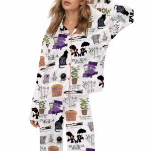 Practical Magic Witches Silky Satin Pajama Set Practical Magic Witches Silky Satin Pajama Set