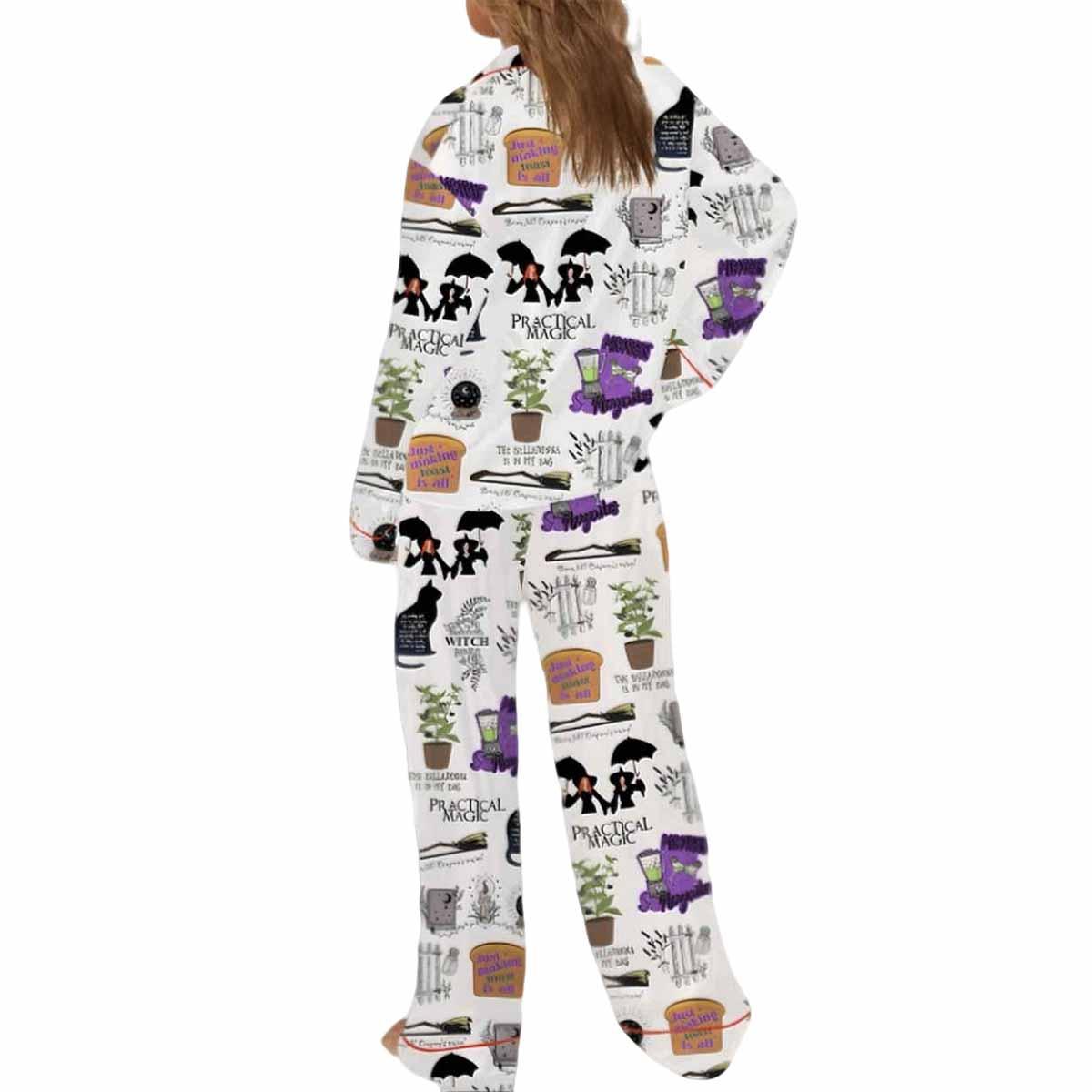 Practical Magic Witches Silky Satin Pajama Set Practical Magic Witches Silky Satin Pajama Set