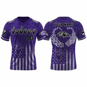Ravens Deaf And Hard of Hearing Awareness Day 2025 Jersey Ravens Deaf And Hard of Hearing Awareness Day 2025 Jersey