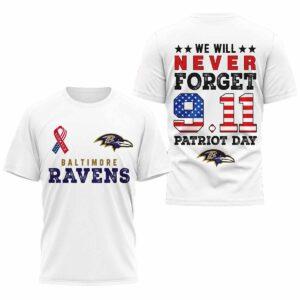 Ravens We Will Never Forget 9.11 Patriot Day Shirt