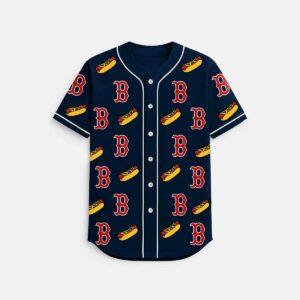 Red Sox Hot Dog Baseball Jersey 2025 Red Sox Hot Dog Baseball Jersey 2025