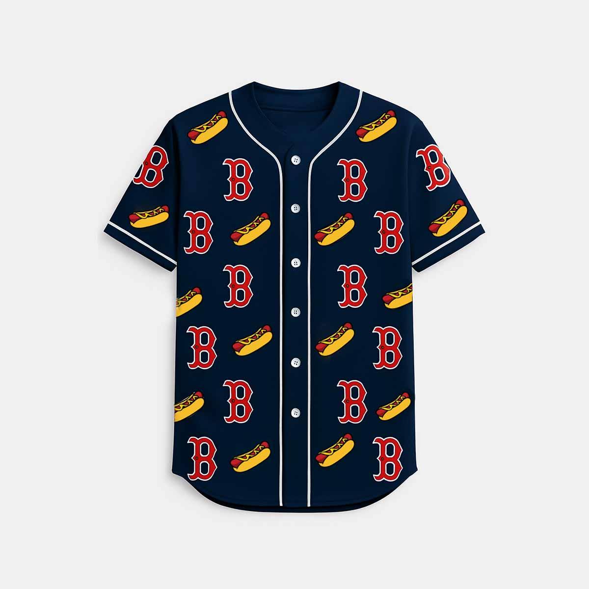 Red Sox Hot Dog Baseball Jersey 2025 Red Sox Hot Dog Baseball Jersey 2025