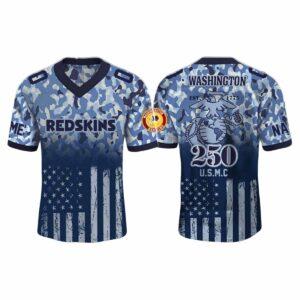 Redskins US Marine Corps 250th Anniversary Jersey 2025