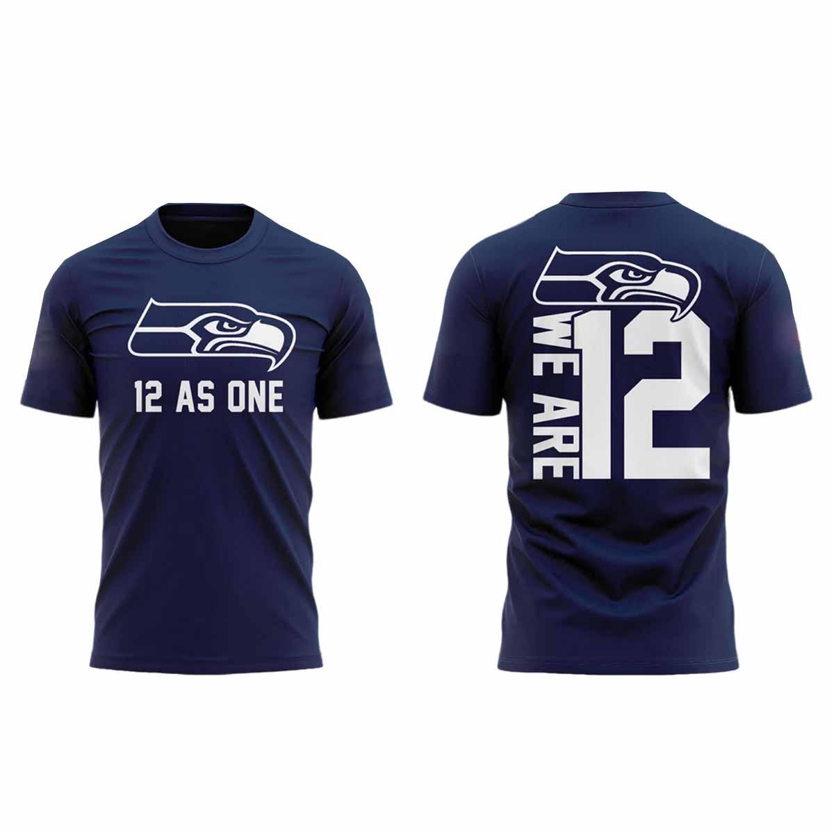 Seahawks 12 As One We Are 12 Shirt Seahawks 12 As One We Are 12 Shirt