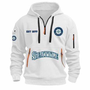 Seattle Est 1977 Quarter Zip Hoodie 2025