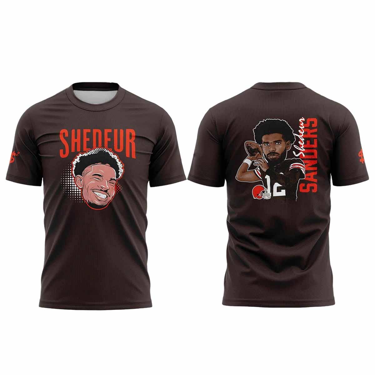Shedeur Sanders Browns Graphic Player T Shirt Shedeur Sanders Browns Graphic Player T-Shirt