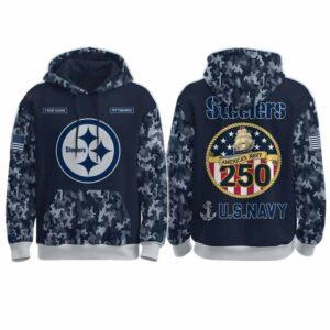 Steelers US Navy 250th Birthday Celebration Night Game 2025 Hoodie Steelers US Navy 250th Birthday Celebration Night Game 2025 Hoodie