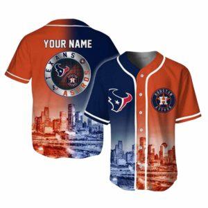 Texans x Astros Skyline Personalized Jersey 2025 Texans x Astros Skyline Personalized Jersey 2025