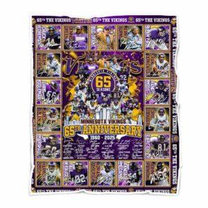 Vikings 65th Anniversary 1960-2025 Blanket