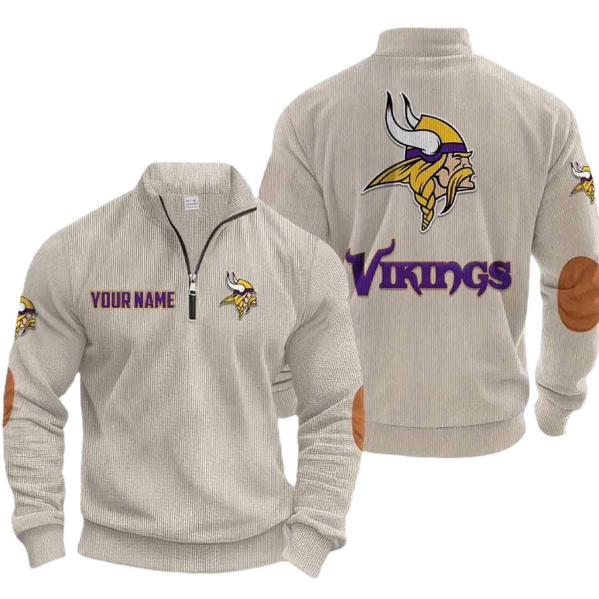 Vikings Collar Half Zip Personalized 2025 Vikings Collar Half-Zip Personalized 2025