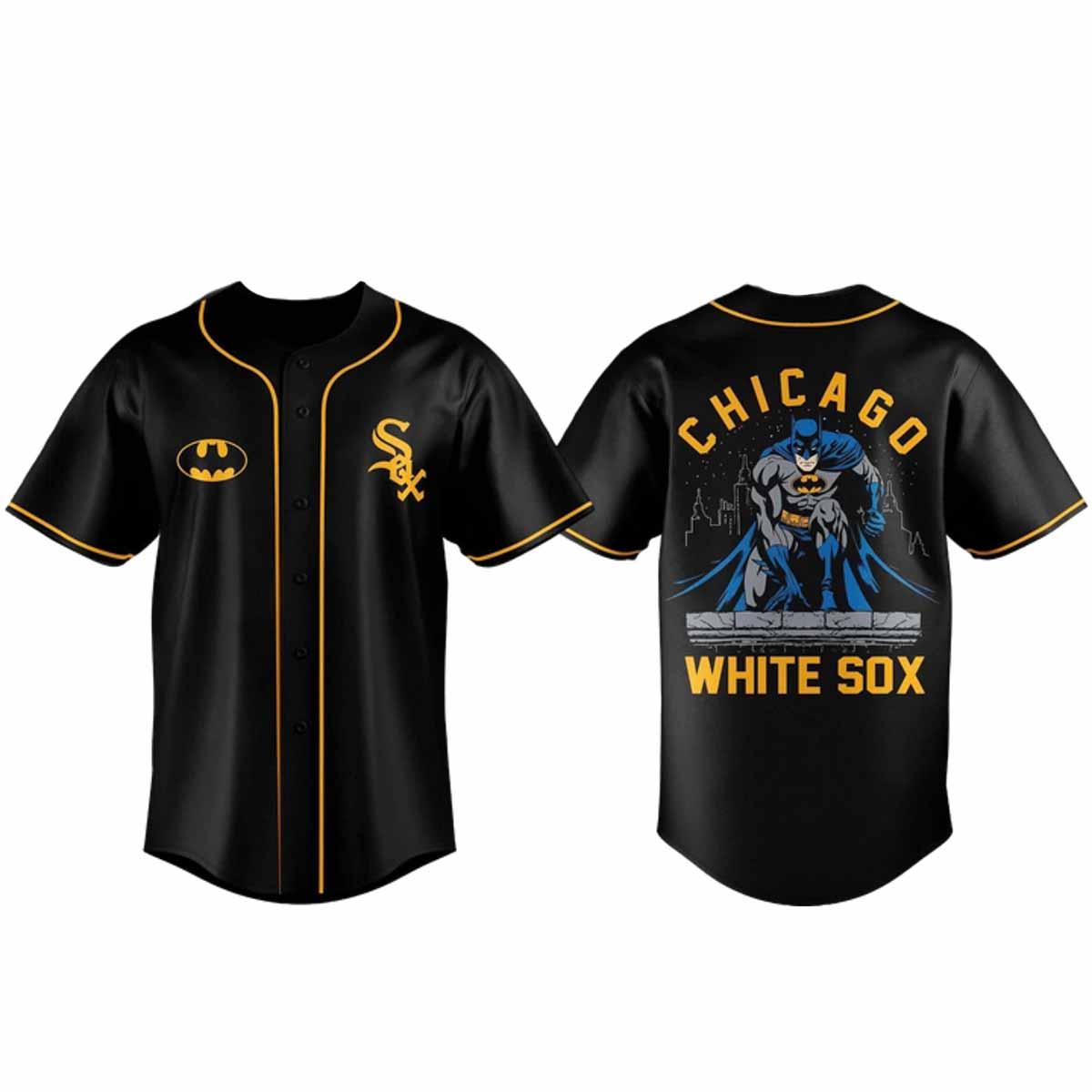 White Sox Batman Night Jersey 2025 White Sox Batman Night Jersey 2025