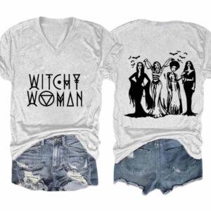 Women's Witchy Woman Print Casual T Shirt