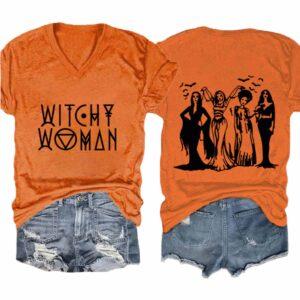 Women's Witchy Woman Print Casual T-Shirt 1 Women's Witchy Woman Print Casual T Shirt