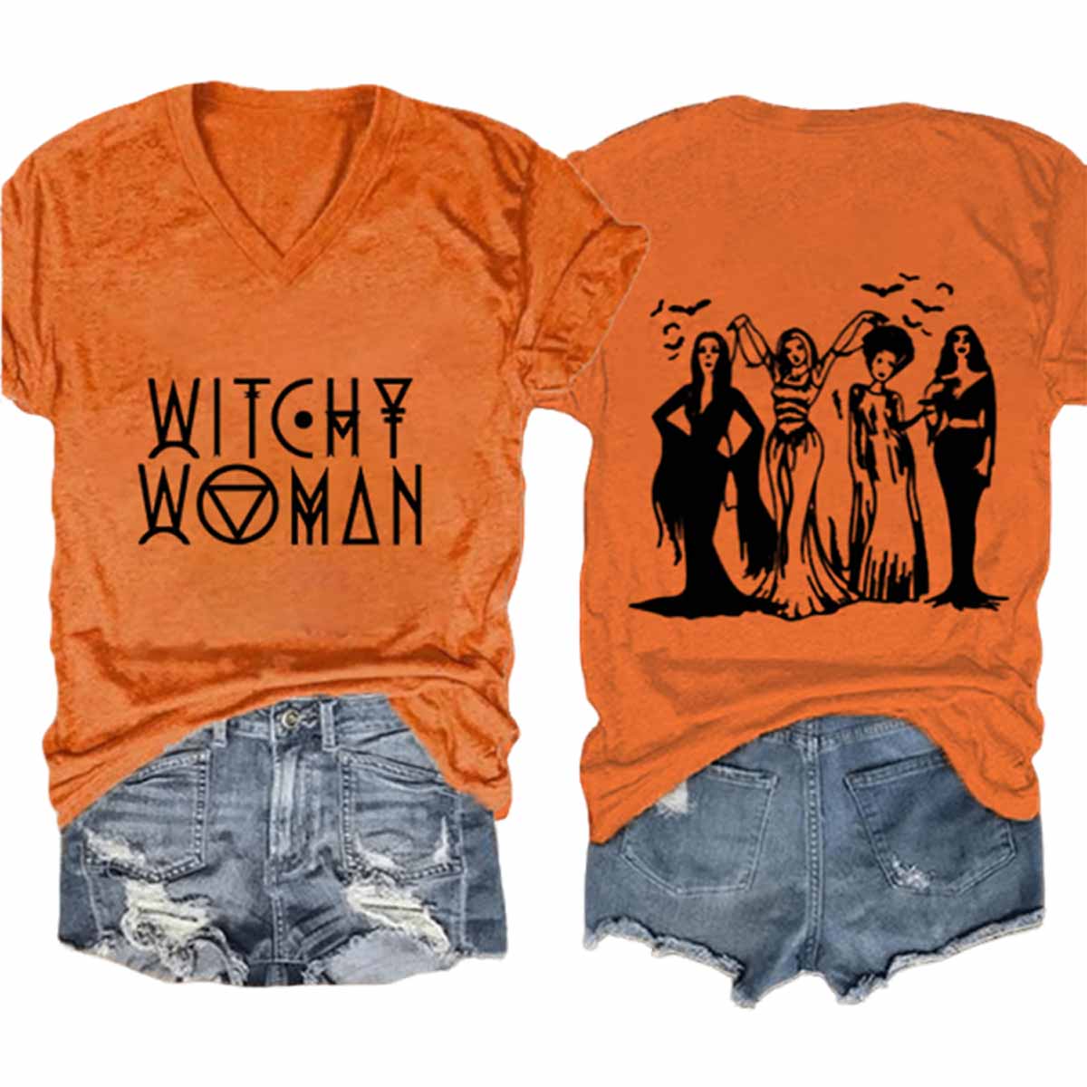Women’s Witchy Woman Print Casual T-Shirt Women’s Witchy Woman Print Casual T-Shirt
