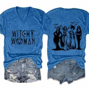 Women's Witchy Woman Print Casual T-Shirt 2 Women's Witchy Woman Print Casual T Shirt