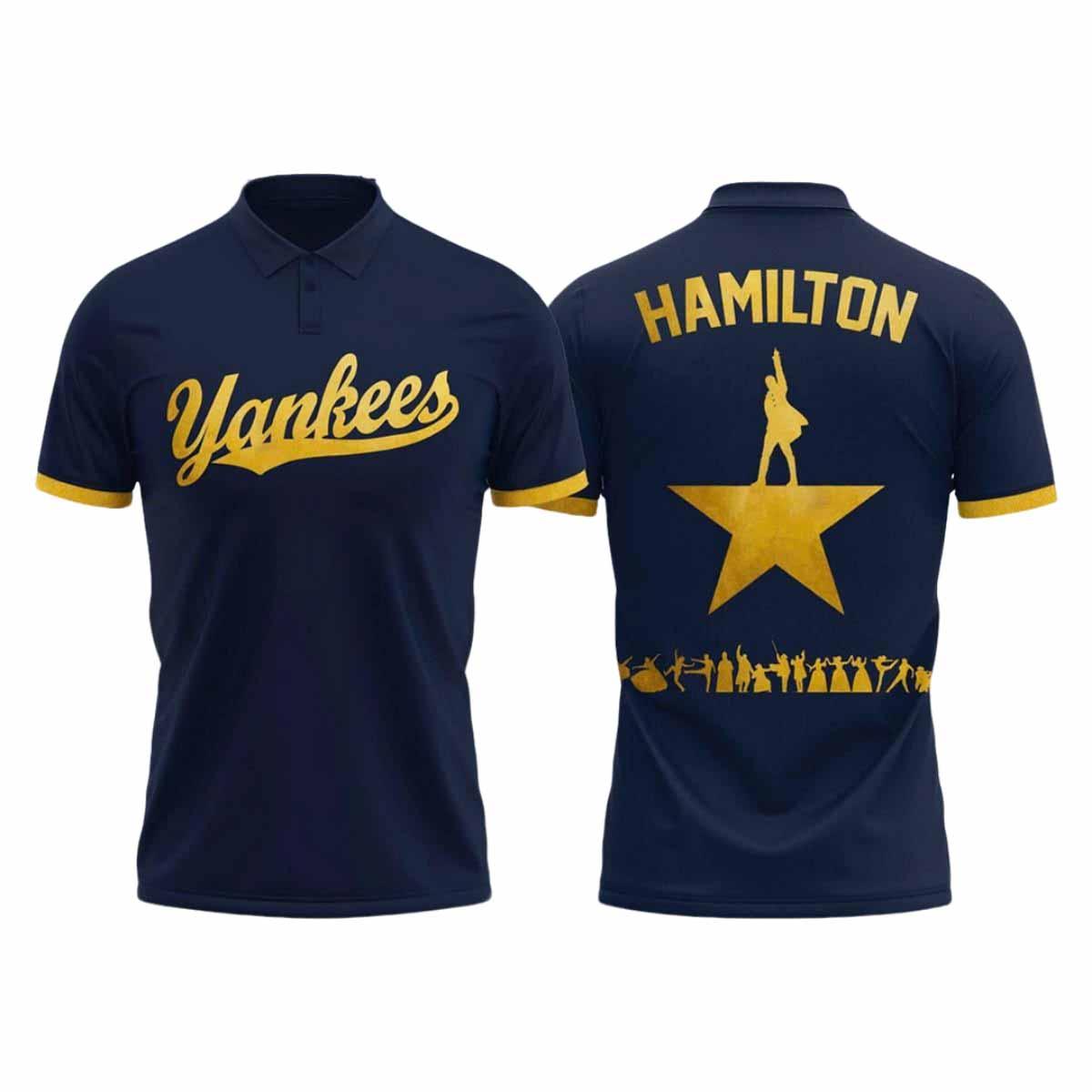 Yankees Hamilton Night 2025 Polo Shirt Yankees Hamilton Night 2025 Polo Shirt