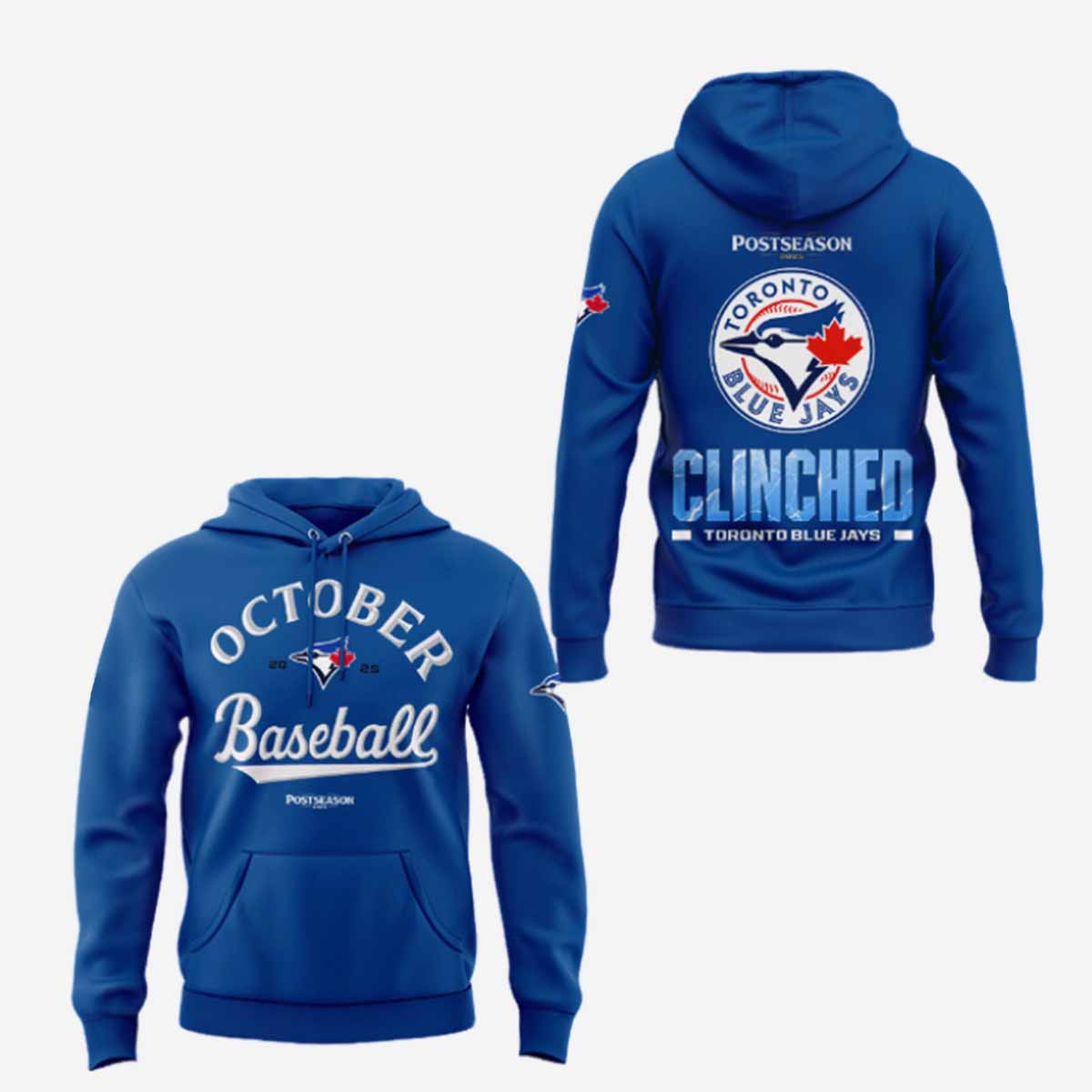 2025 Blue Jays October Baseball Hoodie 2025 Blue Jays October Baseball Hoodie