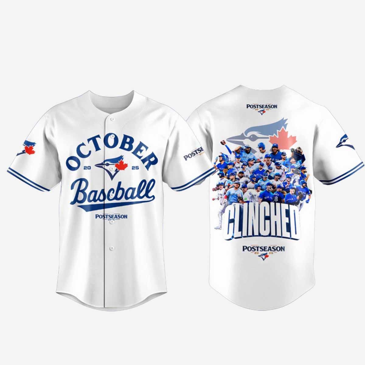 2025 Blue Jays October Baseball Jersey 2025 Blue Jays October Baseball Jersey