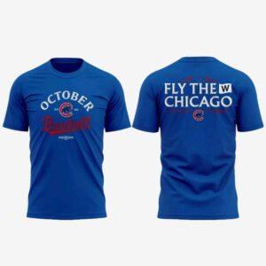 2025 Cubs October Baseball Fly The W Hoodie
