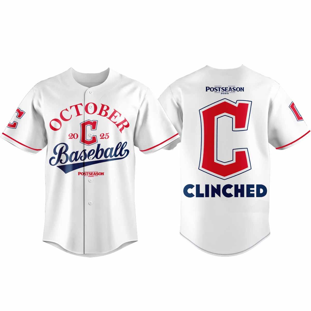 2025 Guardians October Baseball Jersey 2025 Guardians October Baseball Jersey