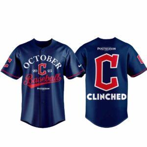 2025 Guardians October Baseball Jersey 1 2025 Guardians October Baseball Jersey