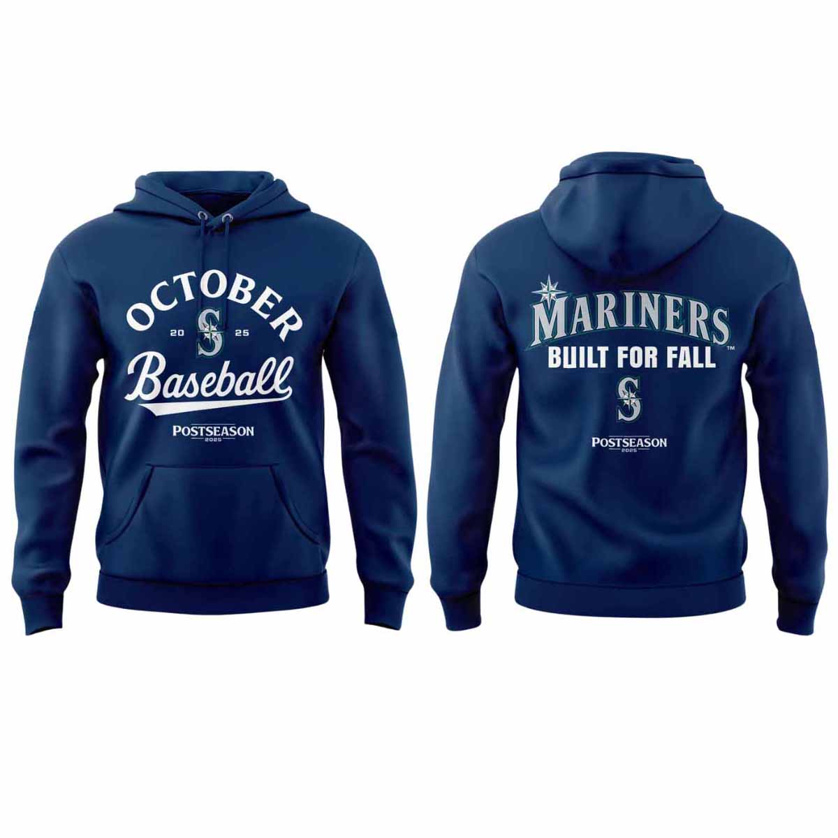2025 Mariners October Baseball Built For Fall Hoodie 2025 Mariners October Baseball Built For Fall Hoodie