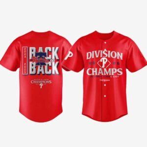 2025 Phillies Division Champs Back To Back NL East Champions Jersey