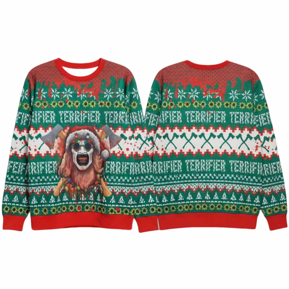 2025 Terrifier Ugly Christmas Sweater 2025 Terrifier Ugly Christmas Sweater