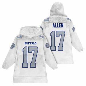 Allen 17 Bills Rivalries Football Unisex Blanket Hoodie