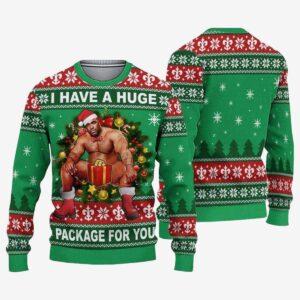 Barry Wood I Have A Huge Package For You Ugly Christmas Sweater
