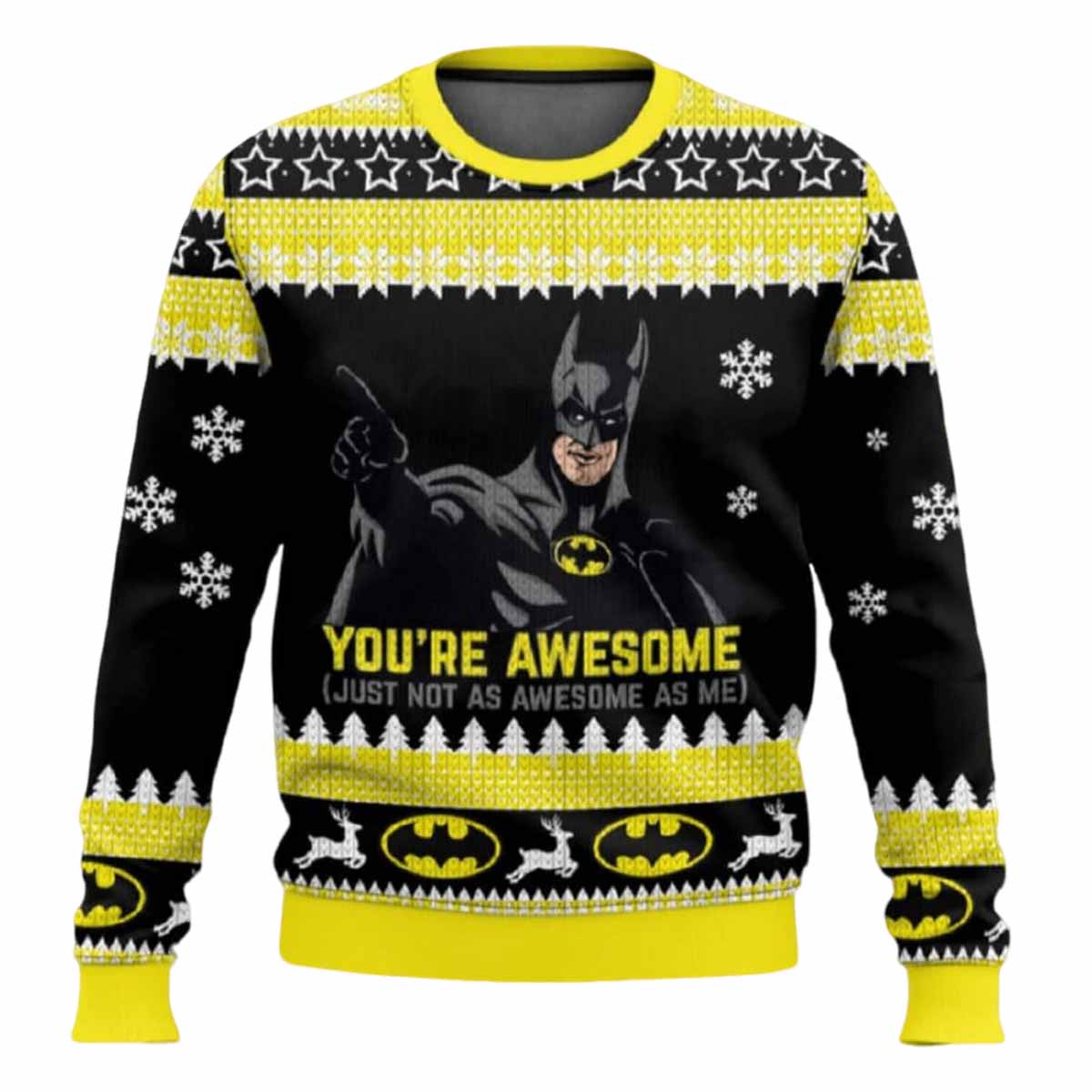 Batman You’re Awesome Ugly Christmas Sweater Batman Youre Awesome Ugly Christmas Sweater