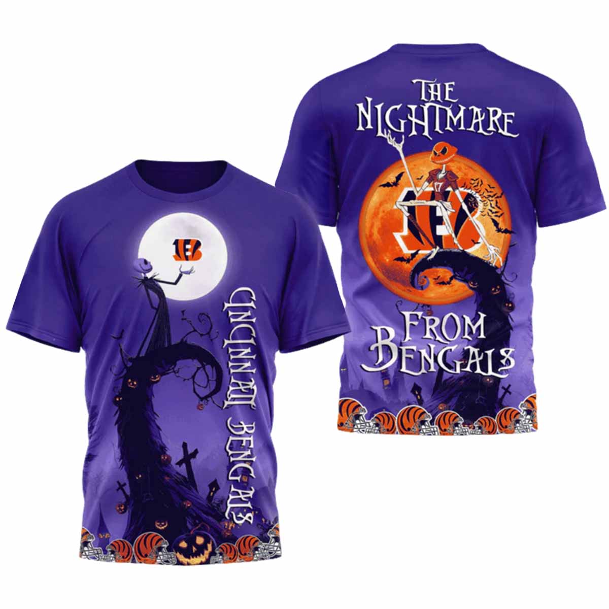 Bengals Halloween The Nightmare Shirt 2025 Bengals Halloween The Nightmare Shirt 2025