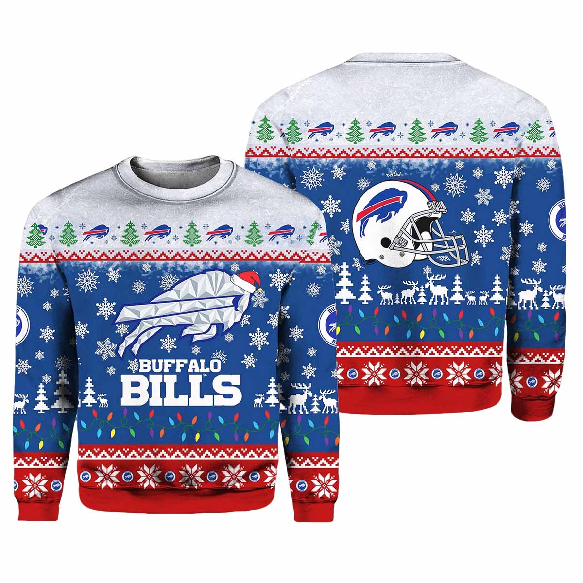Bills 2025-2026 Rivalries Cold Ugly Christmas Sweater Bills 2025-2026 Rivalries Cold Ugly Christmas Sweater