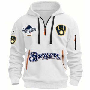 Brewers World Series 2025 Quarter Zip Hoodie Brewers World Series 2025 Quarter Zip Hoodie