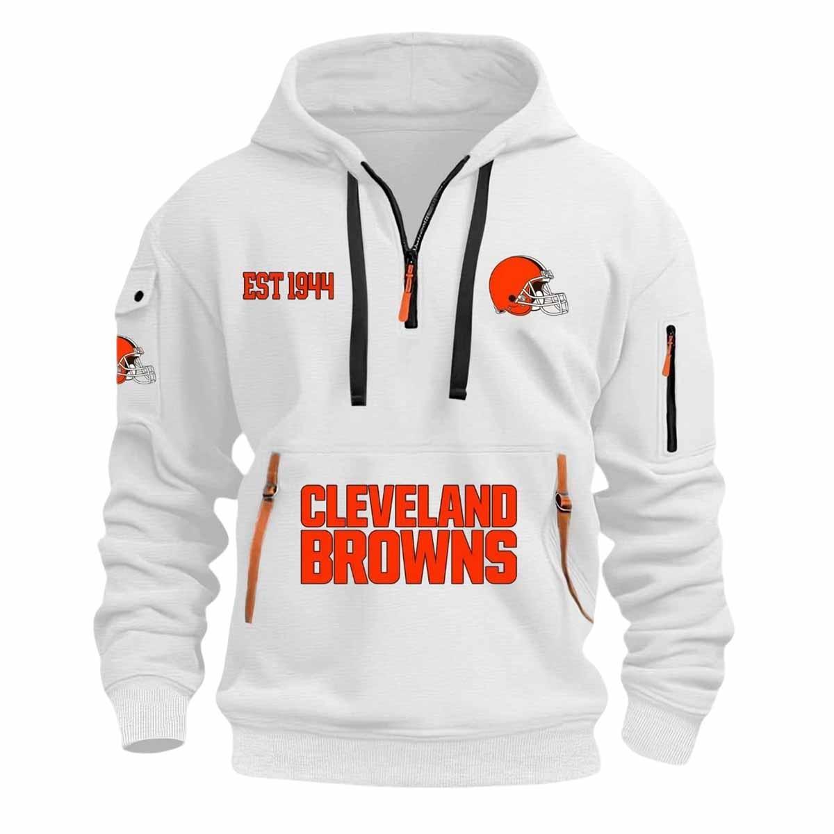 Browns Est 1944 Quarter Zip Hoodie 2025 Browns Est 1944 Quarter Zip Hoodie 2025