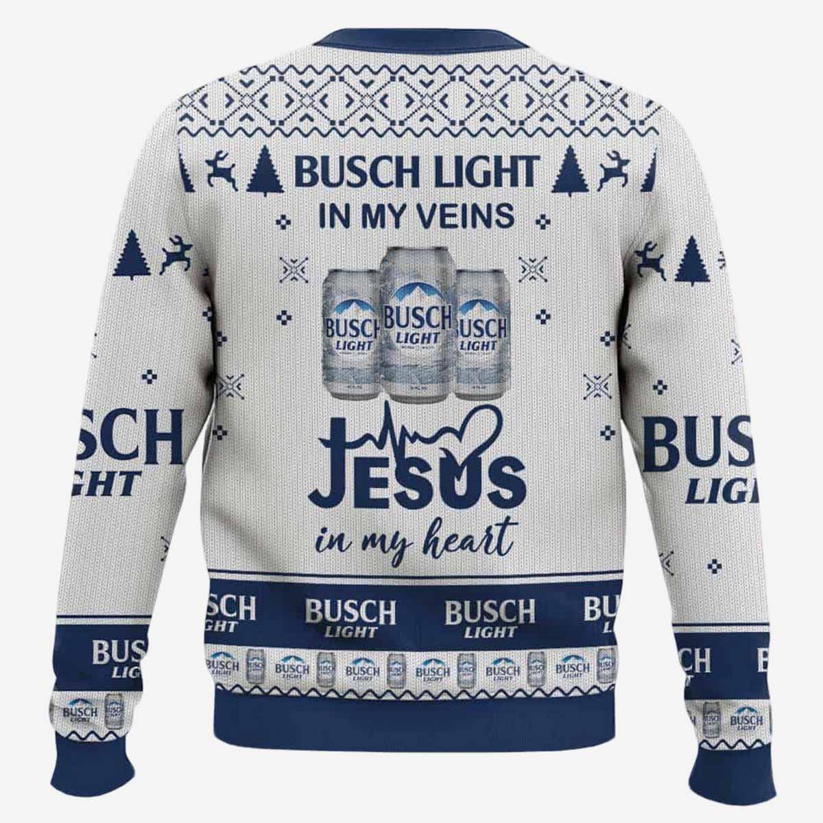Busch Light Ugly Christmas Sweater Busch Light Ugly Christmas Sweater