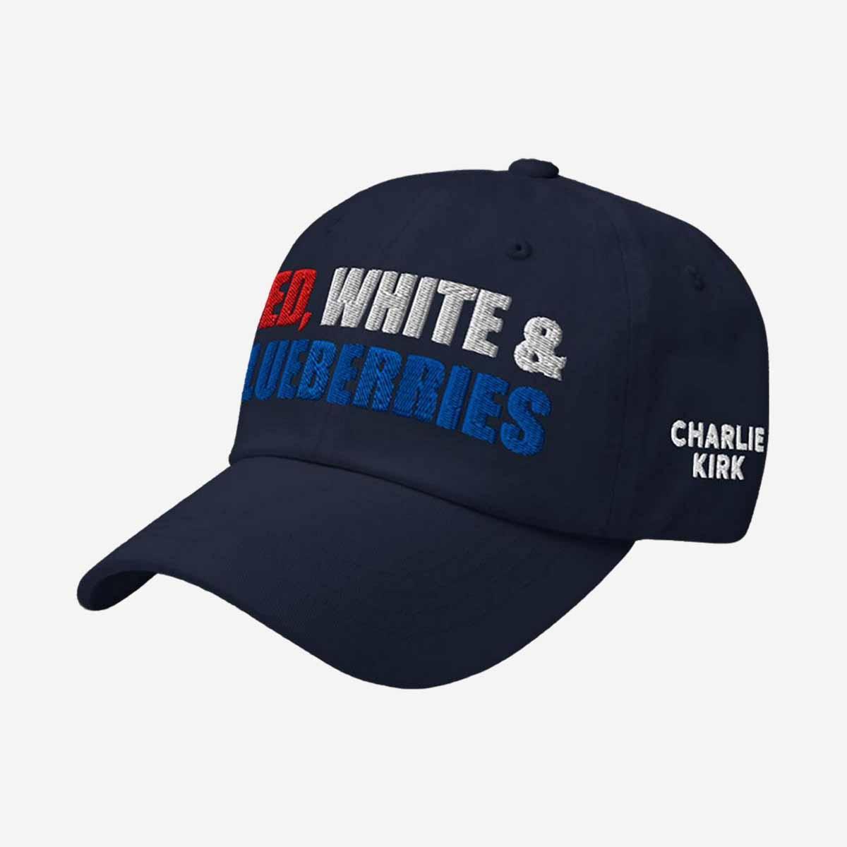 Charlie Kirk Red White and Blueberries Hat Charlie Kirk Red White and Blueberries Hat