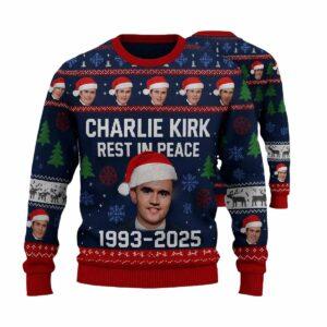 Charlie Kirk Rest In Peace 1993 2025 Ugly Christmas Sweater Charlie Kirk Rest In Peace 1993 2025 Ugly Christmas Sweater