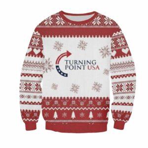 Charlie Kirk Turning Point USA Ugly Christmas Sweater