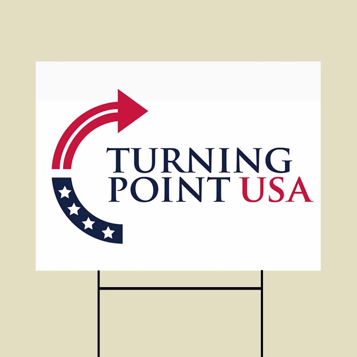 Charlie Kirk Turning Point USA Yard Sign Charlie Kirk Turning Point USA Yard Sign