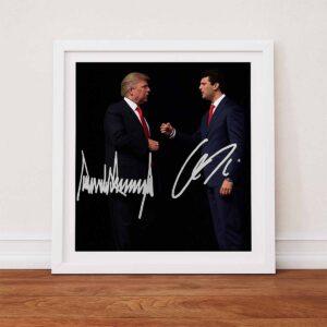 Charlie Kirk With Trump Sign Poster Charlie Kirk With Trump Sign Poster