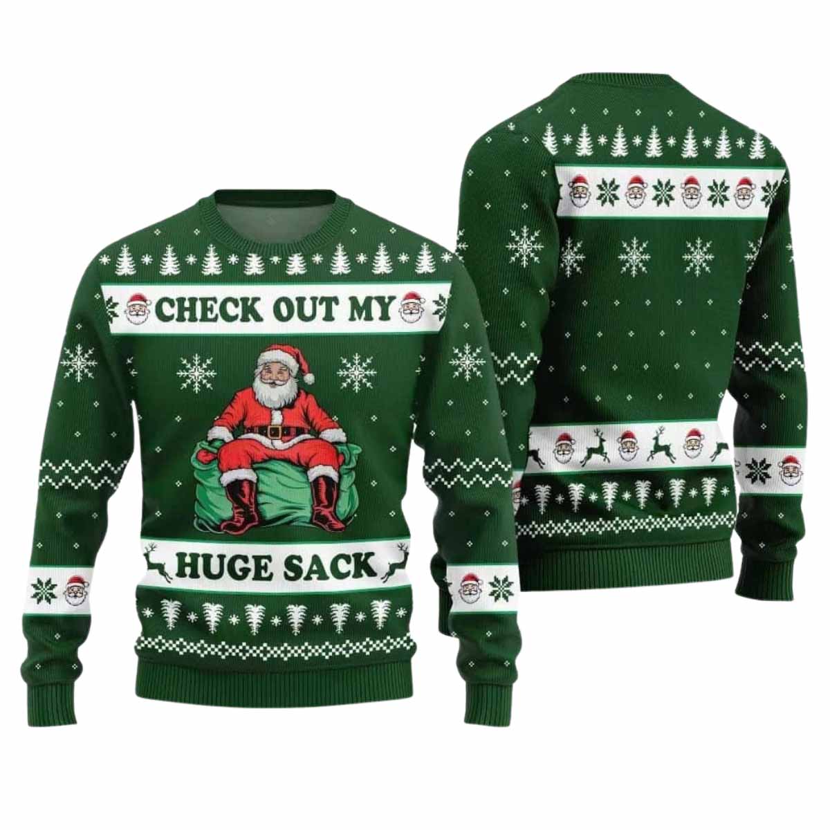 Check Out My Huge Sack Santa Ugly Christmas Sweater Check Out My Huge Sack Santa Ugly Christmas Sweater