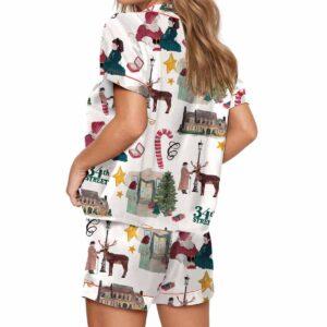 Christmas Miracle Street Silky Satin Pajama Set 2 Christmas Miracle Street Silky Satin Pajama Set