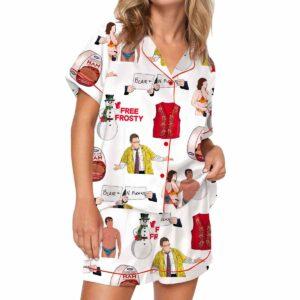 Christmas With The Kranks Silky Satin Pajama Set Christmas With The Kranks Silky Satin Pajama Set