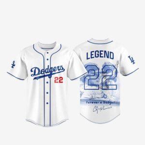 Clayton Kershaw Legend Forever A Dodgers 2025 Baseball Jersey Clayton Kershaw Legend Forever A Dodgers 2025 Baseball Jersey