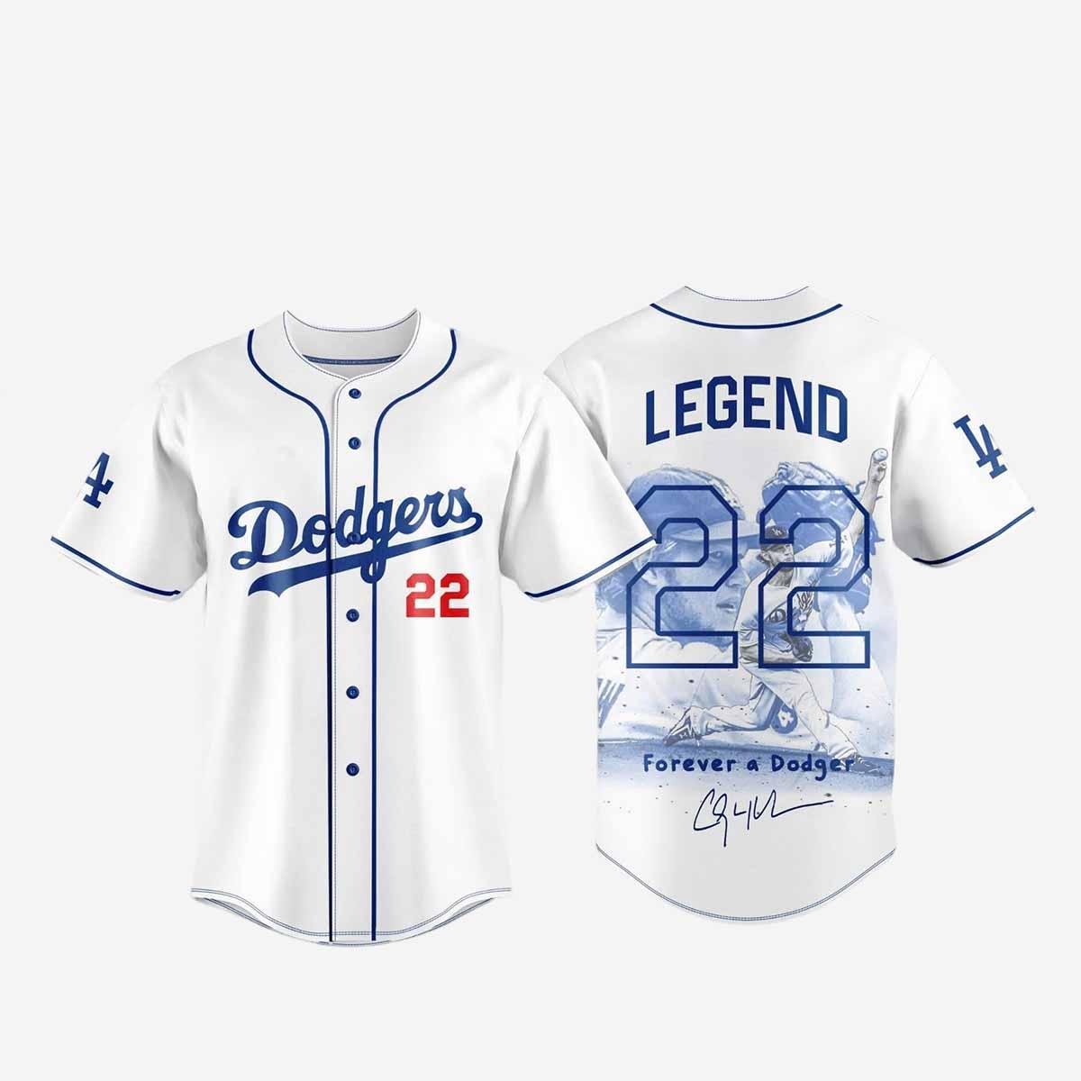 Clayton Kershaw Legend Forever A Dodgers 2025 Baseball Jersey Clayton Kershaw Legend Forever A Dodgers 2025 Baseball Jersey