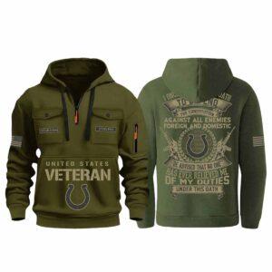 Colts Happy Veterans Day Night Game 2025 Quarter Zip Hoodie Colts Happy Veterans Day Night Game 2025 Quarter Zip Hoodie